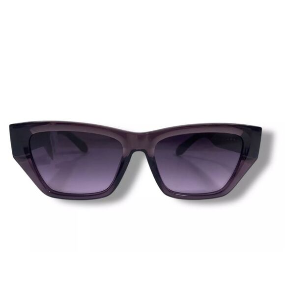 Quay Australia No Apologies Square  Lens Sunglasses- Amethyst